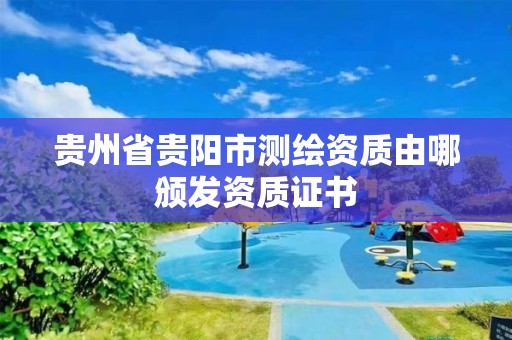 贵州省贵阳市测绘资质由哪颁发资质证书