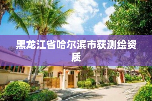 黑龙江省哈尔滨市获测绘资质