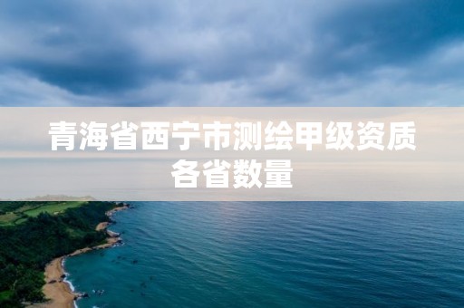 青海省西宁市测绘甲级资质各省数量