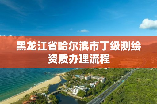 黑龙江省哈尔滨市丁级测绘资质办理流程