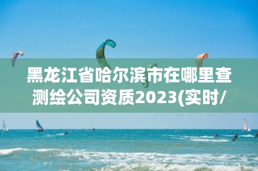 黑龙江省哈尔滨市在哪里查测绘公司资质2023(实时/更新中)