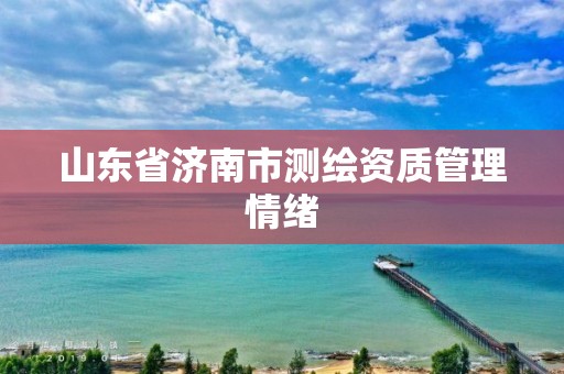 山东省济南市测绘资质管理情绪