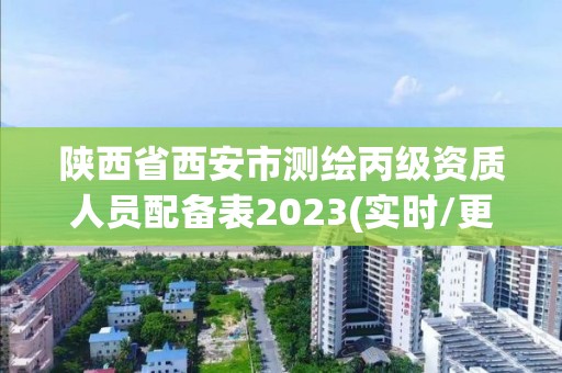 陕西省西安市测绘丙级资质人员配备表2023(实时/更新中)