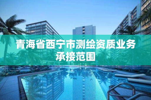 青海省西宁市测绘资质业务承接范围