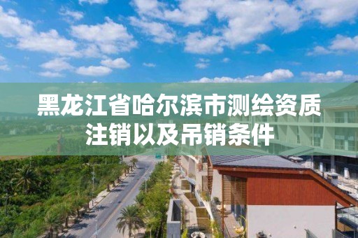 黑龙江省哈尔滨市测绘资质注销以及吊销条件