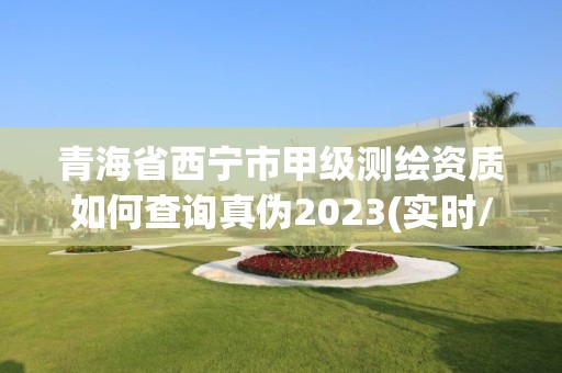 青海省西宁市甲级测绘资质如何查询真伪2023(实时/更新中)