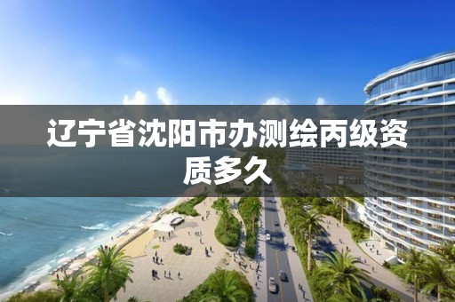 辽宁省沈阳市办测绘丙级资质多久