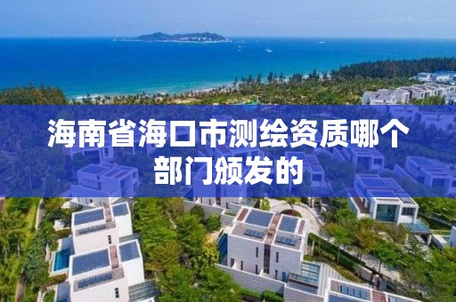 海南省海口市测绘资质哪个部门颁发的