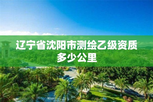 辽宁省沈阳市测绘乙级资质多少公里