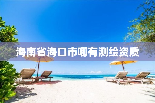 海南省海口市哪有测绘资质