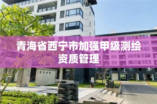 青海省西宁市加强甲级测绘资质管理