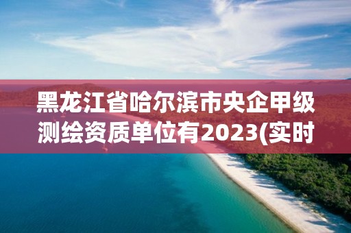 黑龙江省哈尔滨市央企甲级测绘资质单位有2023(实时/更新中)