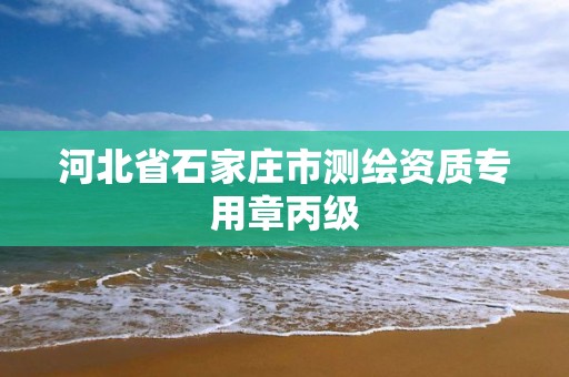 河北省石家庄市测绘资质专用章丙级