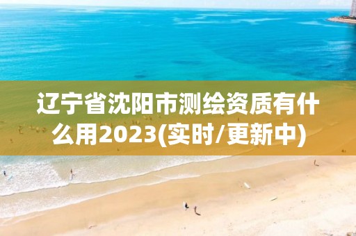 辽宁省沈阳市测绘资质有什么用2023(实时/更新中)