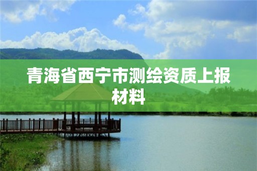 青海省西宁市测绘资质上报材料