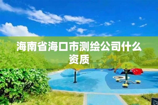 海南省海口市测绘公司什么资质