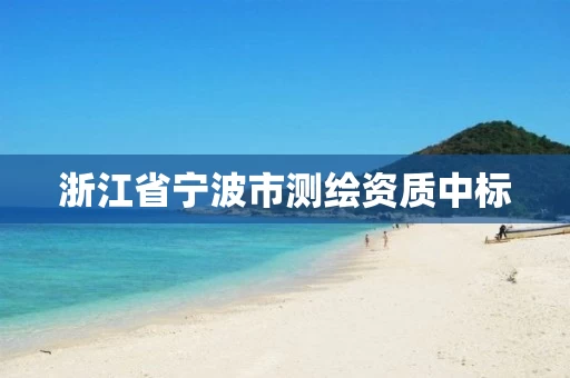 浙江省宁波市测绘资质中标 浙江省宁波市测绘资质中标
