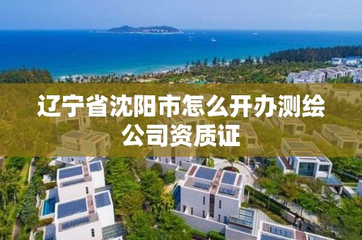 辽宁省沈阳市怎么开办测绘公司资质证