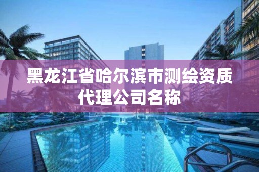 黑龙江省哈尔滨市测绘资质代理公司名称