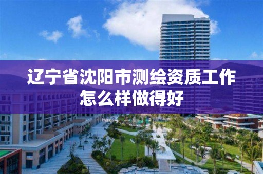 辽宁省沈阳市测绘资质工作怎么样做得好