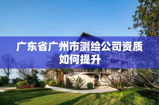 广东省广州市测绘公司资质如何提升