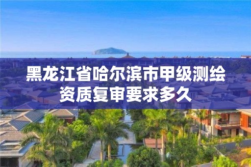 黑龙江省哈尔滨市甲级测绘资质复审要求多久