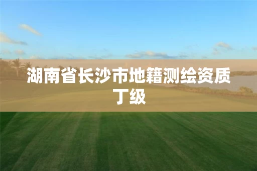 湖南省长沙市地籍测绘资质丁级 湖南省长沙市地籍测绘资质丁级