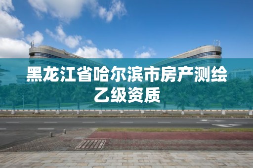 黑龙江省哈尔滨市房产测绘乙级资质