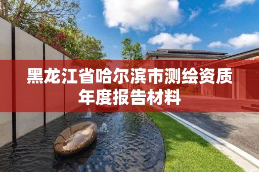 黑龙江省哈尔滨市测绘资质年度报告材料