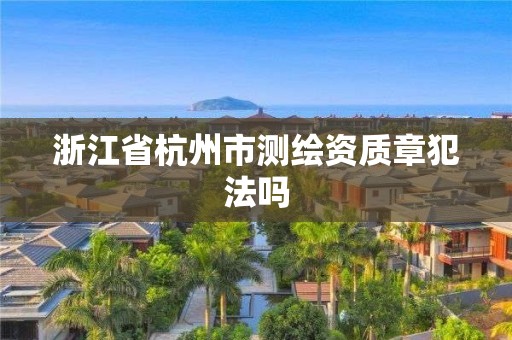 浙江省杭州市测绘资质章犯法吗