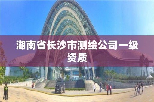 湖南省长沙市测绘公司一级资质