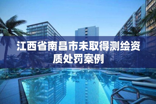 江西省南昌市未取得测绘资质处罚案例