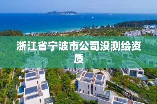 浙江省宁波市公司没测绘资质