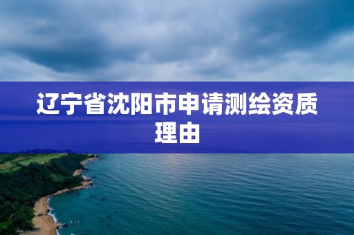 辽宁省沈阳市申请测绘资质理由