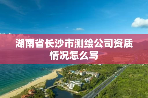 湖南省长沙市测绘公司资质情况怎么写 湖南省长沙市测绘公司资质情况怎么写
