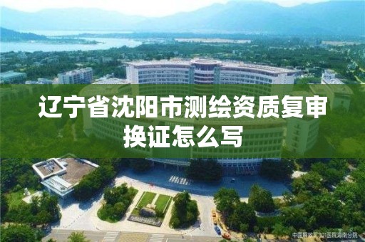 辽宁省沈阳市测绘资质复审换证怎么写