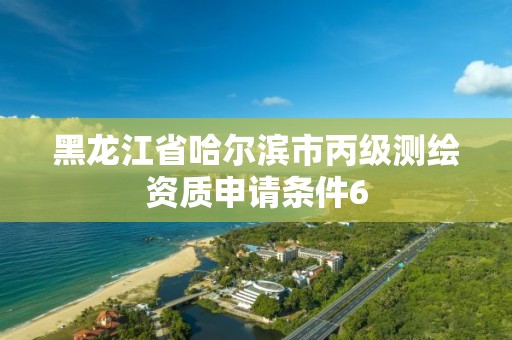 黑龙江省哈尔滨市丙级测绘资质申请条件6