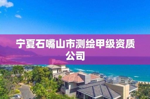 宁夏石嘴山市测绘甲级资质公司