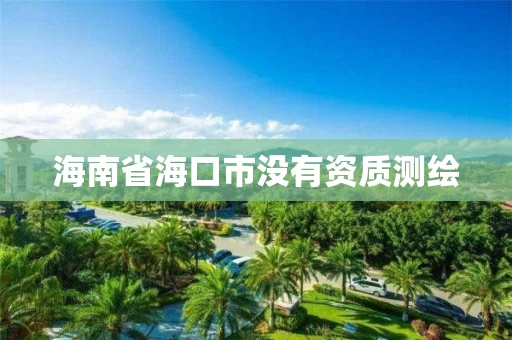 海南省海口市没有资质测绘 海南省海口市没有资质测绘