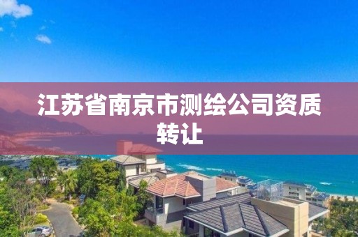 江苏省南京市测绘公司资质转让