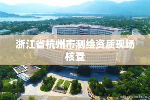 浙江省杭州市测绘资质现场核查