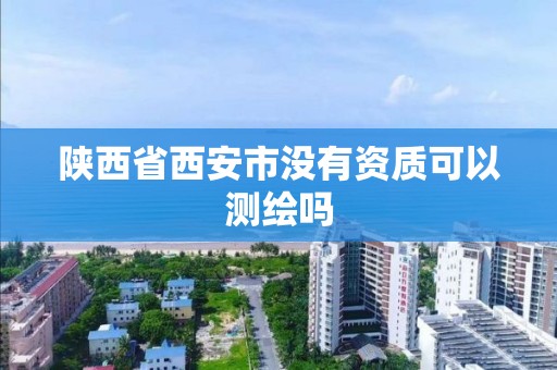 陕西省西安市没有资质可以测绘吗