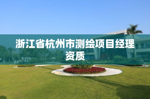 浙江省杭州市测绘项目经理资质