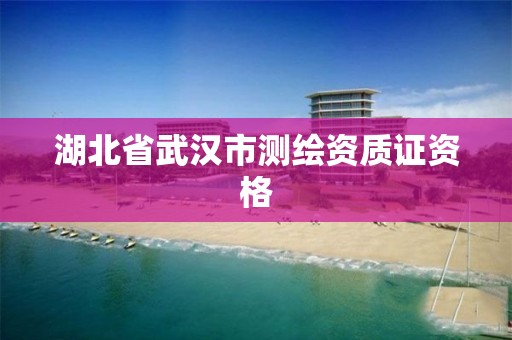 湖北省武汉市测绘资质证资格