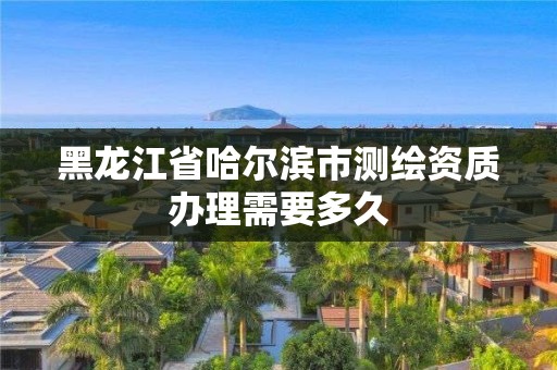 黑龙江省哈尔滨市测绘资质办理需要多久