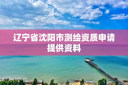 辽宁省沈阳市测绘资质申请提供资料