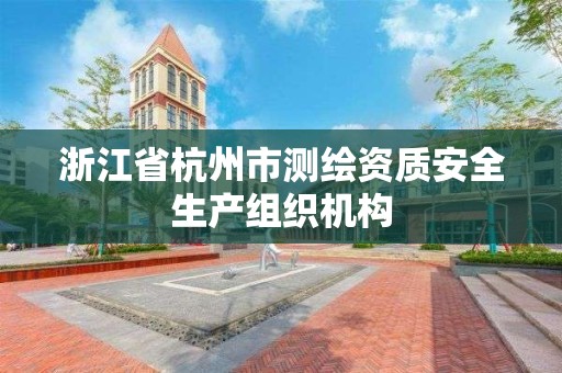 浙江省杭州市测绘资质安全生产组织机构