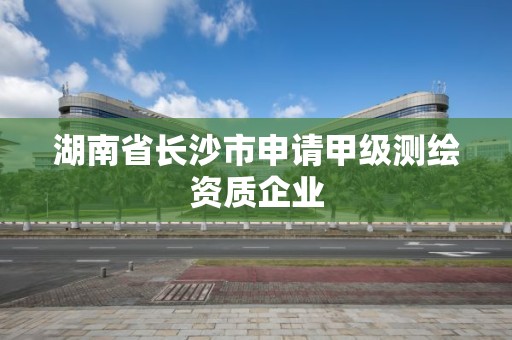 湖南省长沙市申请甲级测绘资质企业