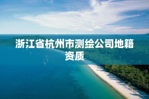 浙江省杭州市测绘公司地籍资质