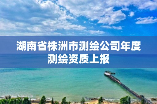 湖南省株洲市测绘公司年度测绘资质上报